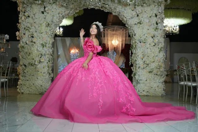 pink quinceanera dress