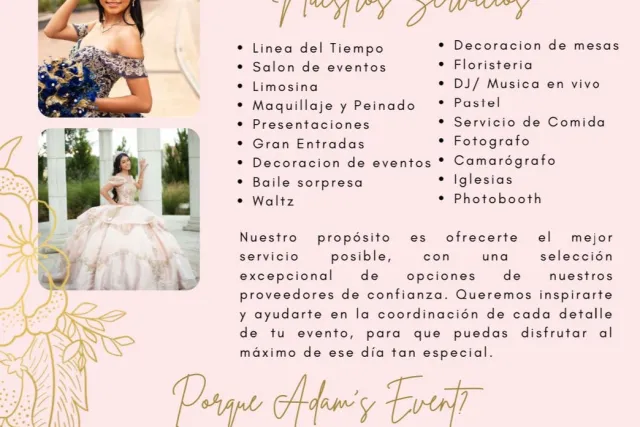 Adam's Event Planning Quinceanera