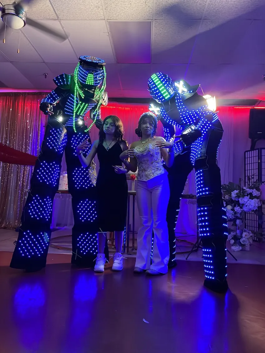 led robots austin tx for quinceaneras