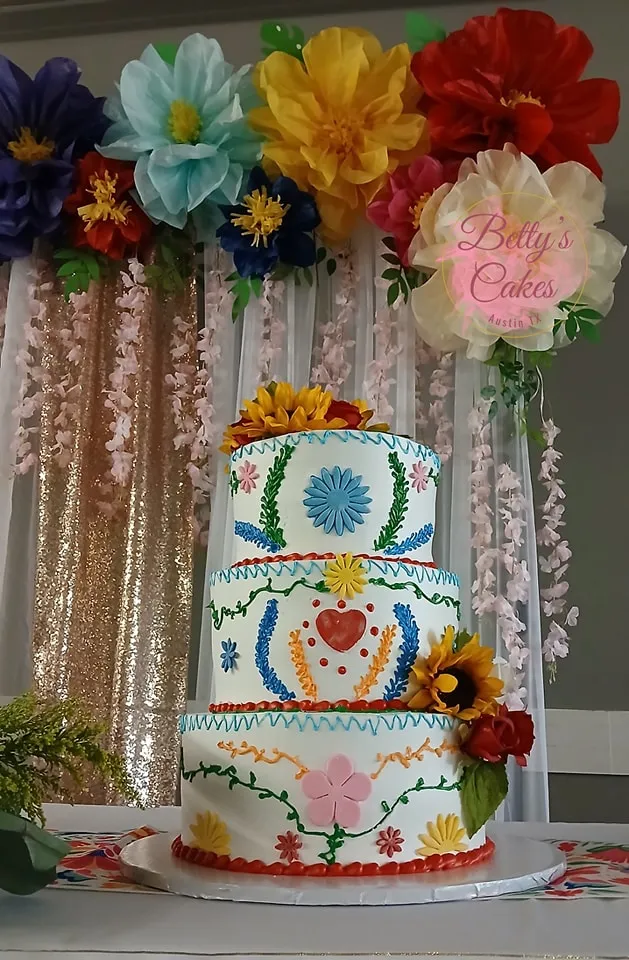 colorful birthday cake