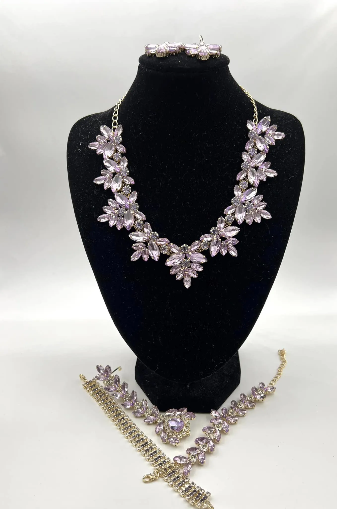 purple quinceanera necklace